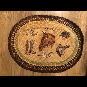 Horse door mat